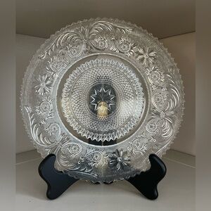 Vintage 1960s DUNCAN & MILLER
Glass Sandwich Clear 8" Luncheon
Plate
